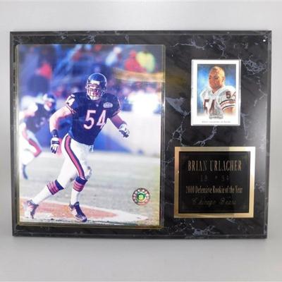 17 Brian Urlacher LB#54 2000 Defensive Rookie of the Year Chicago Bears NF99754002 NFL Lisc Product 15 x 12