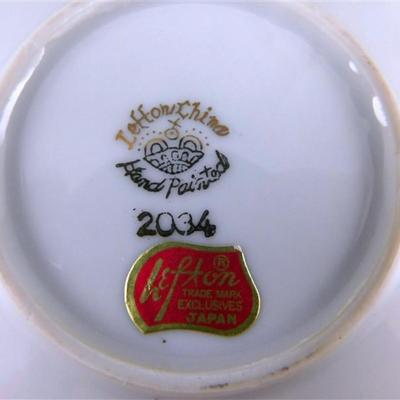 22 Lot of 4 Tea Cups and Saucier - Lefton Japan/ Guillen Made in Spain /UCAGCO Occupied Japan /UCAGO Occupied Japan 4 Stands