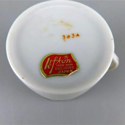 22 Lot of 4 Tea Cups and Saucier - Lefton Japan/ Guillen Made in Spain /UCAGCO Occupied Japan /UCAGO Occupied Japan 4 Stands
