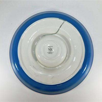 25 Lot of 4- Festival by Noble Excellence Ironstone Serving Pieces - Platter 19 x 14 - Dip Platter With Bowl 13 1/2- Large Bowl 11 1/2 x 4