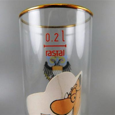 41 Lot of 2 - Vintage Fruh Kolsch Beer Germany Rastal Crystal Small Beer Glass /Madaus Koln German Beer Stein 0.5L