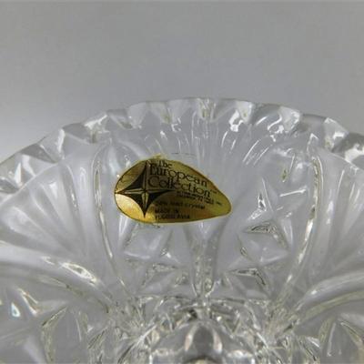 42 Lot of 4 Crystal Pieces ~ Vases & Toothpick Holders 2 1/2-7