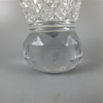 42 Lot of 4 Crystal Pieces ~ Vases & Toothpick Holders 2 1/2-7
