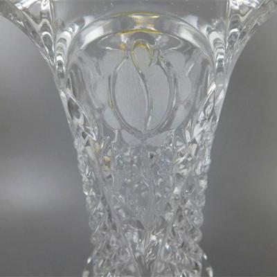 42 Lot of 4 Crystal Pieces ~ Vases & Toothpick Holders 2 1/2-7
