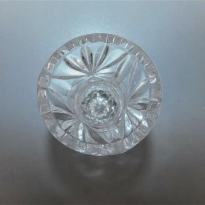 42 Lot of 4 Crystal Pieces ~ Vases & Toothpick Holders 2 1/2-7