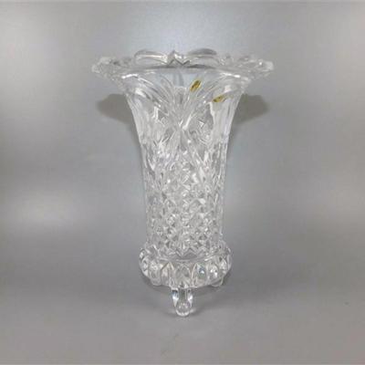 42 Lot of 4 Crystal Pieces ~ Vases & Toothpick Holders 2 1/2-7
