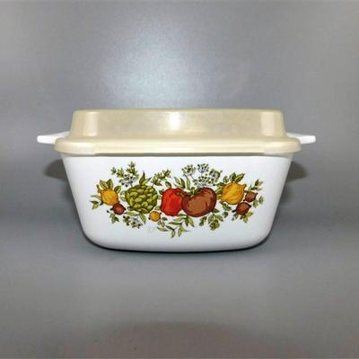 44 Lot of 2 Vintage Corning Ware Spice O' Life Lidded Dishes 2 3/4