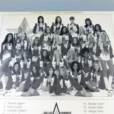 46 Dallas Cowboys Cheerleaders 1999 Picture with Autographs 11 x 9