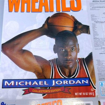 Lot of 2 Micheal Jordan Wheaties Boxes 16 x 11