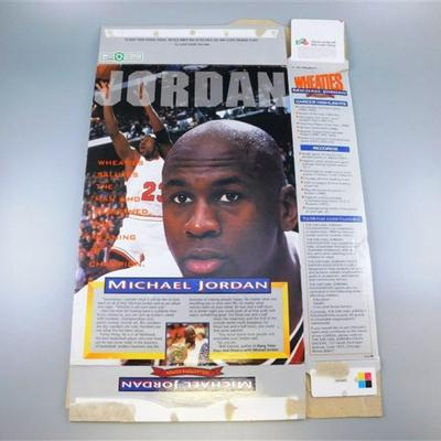 Lot of 2 Micheal Jordan Wheaties Boxes 16 x 11