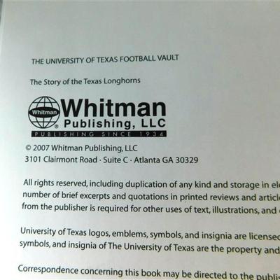 48 University of Texas Football Vault The Story of the Longhorns Book 11 x 12