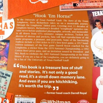 48 University of Texas Football Vault The Story of the Longhorns Book 11 x 12