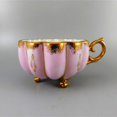 52 Lot of 4 Cups and Saucers with Stands - Ardco June Rose / Sealy