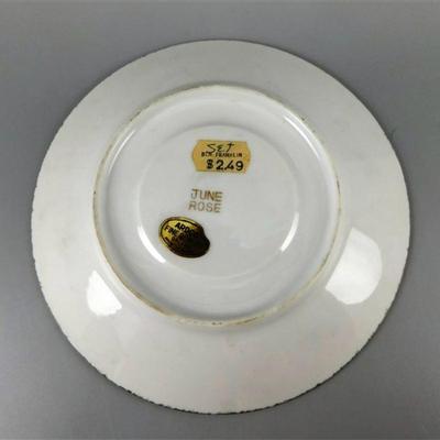 52 Lot of 4 Cups and Saucers with Stands - Ardco June Rose / Sealy