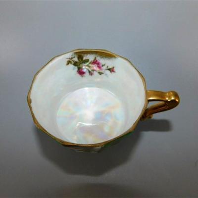 52 Lot of 4 Cups and Saucers with Stands - Ardco June Rose / Sealy