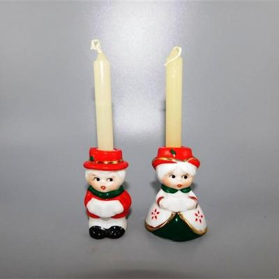 55 Holiday Memories Collector Ornaments Olde Time Caroler Candles 2 1/2
