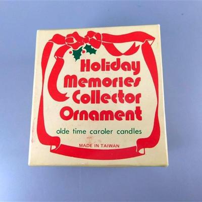 55 Holiday Memories Collector Ornaments Olde Time Caroler Candles 2 1/2