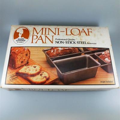 58 Roshco Baker's Advantage Mini-Loaf Pan Makes 4 Loaves Box Size 8 1/2 x 13 1/2