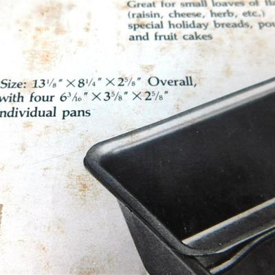 58 Roshco Baker's Advantage Mini-Loaf Pan Makes 4 Loaves Box Size 8 1/2 x 13 1/2