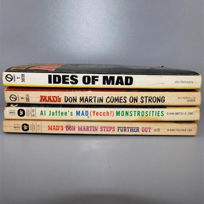 60 Lot of 4 MAD Signet and Warner Paperback Library Books