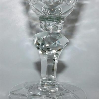 70 Lot of 5 Crystal Goblets 7 x 3 1/2