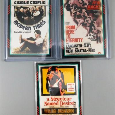 81 Lot of 6 Panini 2011 Celebrity Fabric Clips- Charlie Chaplin / Deborah Kerr/ Rock Hudson / Lee Meriwether / Leslie Neilson / Ave...