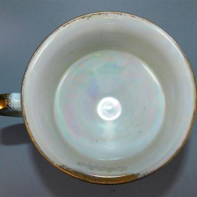 82 Lot of 4 Cups and Saucier with Stands- French Market New Orleans La / RC Japan 1259