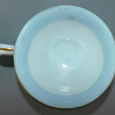 82 Lot of 4 Cups and Saucier with Stands- French Market New Orleans La / RC Japan 1259