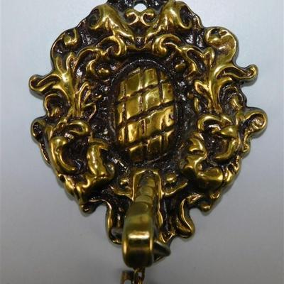 83 Lot of 2 - Brass Bell with Mount / Brass Adjustable Candlesticks