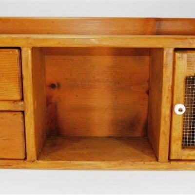 84 Wooden Shelf with Drawers 23 x 10 x 6