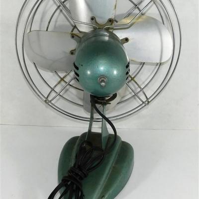 86 Vintage Zero Oscillating Metal Fan Model 1275R Does Work Very Nicely 15 x 13