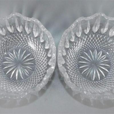 88 Lot of 3 Crystal Bowl 4-6 inches