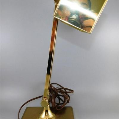 90 Vintage Brass Desk Lamp