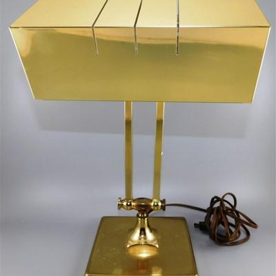 90 Vintage Brass Desk Lamp