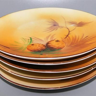 99 Lot of 4 James Studio China Plates 6 1/2