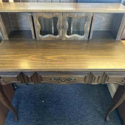 99A Small Wooden Desk 1 Drawer 40 23 x 39 1/2