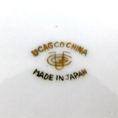100 Lot of 4 Cups and Saucier with Stands - Sterling China Japan/ UCAG China