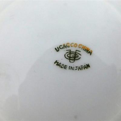 100 Lot of 4 Cups and Saucier with Stands - Sterling China Japan/ UCAG China