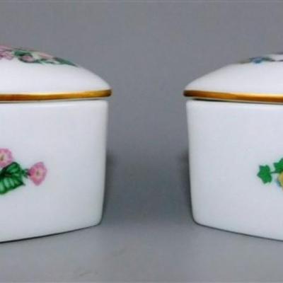 101 Lot of 2 Heritage House Music Boxes - Heart - Misty /Smoke Gets in Your Eyes 3 x 1 1/2