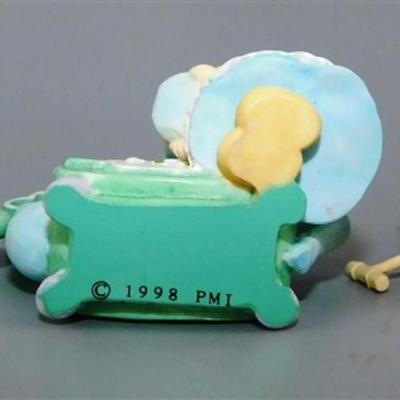 103 Enesco Precious Moments 1998 Mini Tea Set - Kitchen Theme - 5 in plate