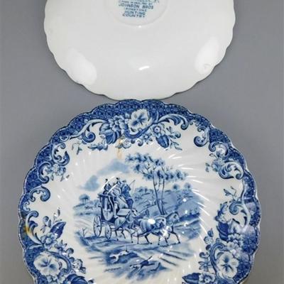106 Johnson Brother Coaching Scenes Lot of 3 - 5 2/4 Plates / 4 1/2 x 5 Small Pitcher
