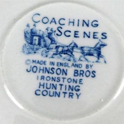 106 Johnson Brother Coaching Scenes Lot of 3 - 5 2/4 Plates / 4 1/2 x 5 Small Pitcher