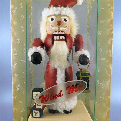114 The San Francisco Music Box Company Wind Up Nutcracker 10 inches
