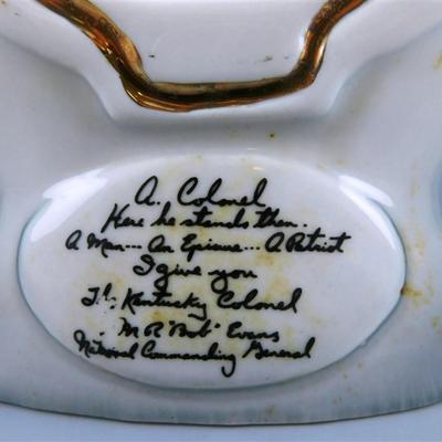 115 Lot of 2 Kentucky Straight Bourbon Whiskey Decanters (EMPTY) 11-12 tall