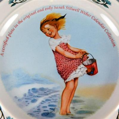 117 Lot of 3 Newell Pottery 7 inch Plates 1984 June July and August