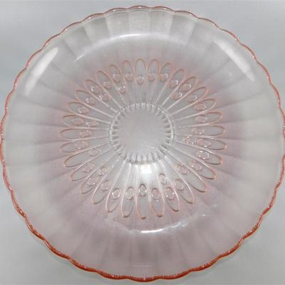 118 Frosted Pink Blush 9 inch Luncheon Plate