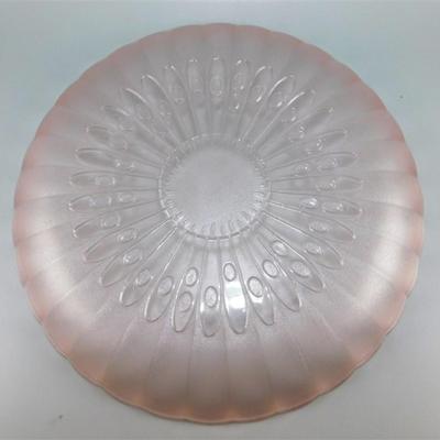118 Frosted Pink Blush 9 inch Luncheon Plate
