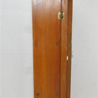 124 Wooden Shelf Cabinet w/Doors & Hooks 23 x 11 x 5