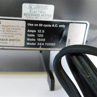 127 Sears Dual Heat Automatic Heater 40 x 7 x 4