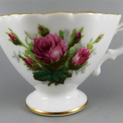 128 Lot of Cups and Saucers with Stands - Rossetti Antique Rose / Royal Grafton